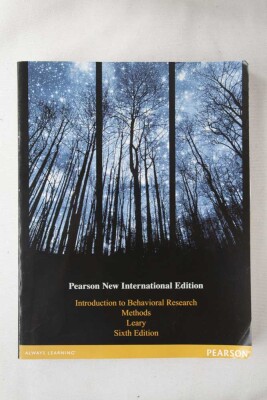 Introduction to Behavioral Research Methods 6th edition