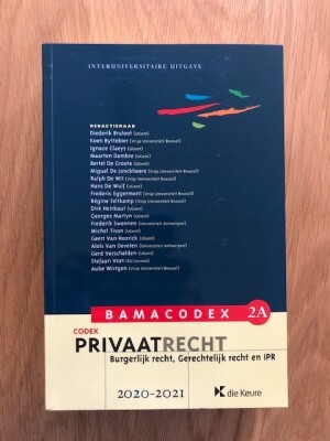 BamaCodex 2A: Privaatrecht (2020-2021)