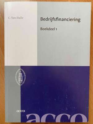 Bedrijfsfinanciering - Boekdeel 1