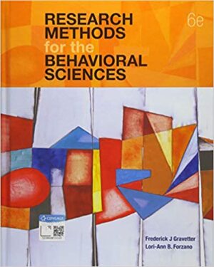 Research methods for the behavioral sciences 6th edition