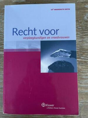 recht voor verpleegkundigen en vroedvrouwen