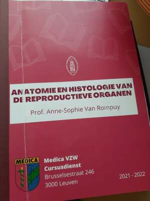 Anatomie en histologie van de reproductieve organen
