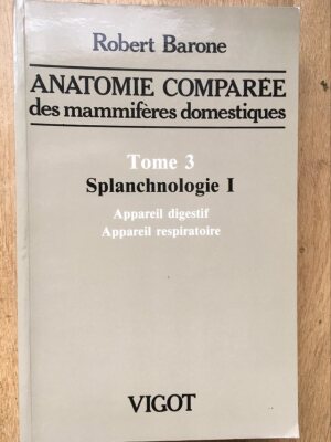 Anatomie Comparée des mammifères domestiques