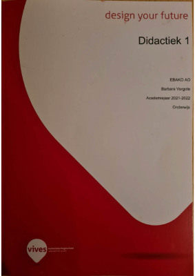Didactiek 1 - EBAKO AO