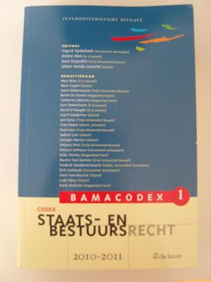 BAMACODEX deel 1 Staats en bestuursrecht