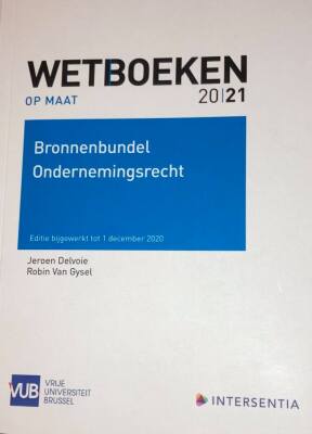 WETBOEKEN OP MAAT: bronnenbundel en ondernemingsrecht 2021