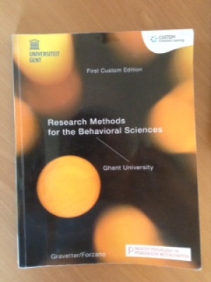 Research Methodes for the behavioral sciences