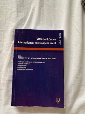 VRG Gent Codex Internationaal en Europees recht (Deel 1) 2021-2022