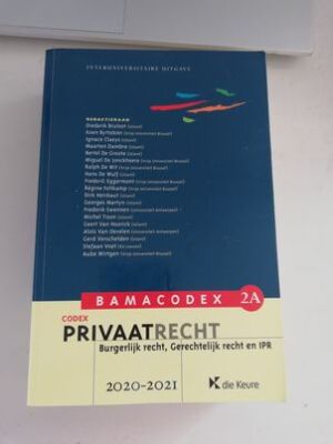 BamaCodex 2A: Privaatrecht (2020-2021)