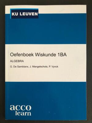 Oefenboek wiskunde 1BA