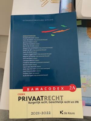 Privaatrecht BAMACODEX 2A