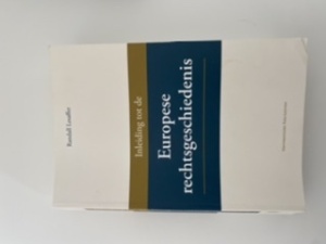 Inleiding tot de Europese rechtsgeschiedenis