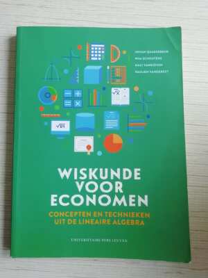Wiskunde voor economen - Concepten en technieken uit de lineaire algebra