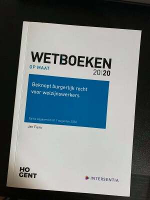 Beknopt burgerlijk recht voor welzijnswerkers 2020-2021