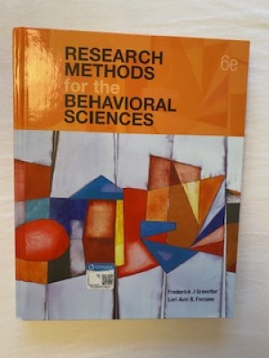 Research methods for the behavioral sciences