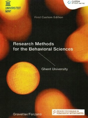 Research Methodes for the behavioral sciences