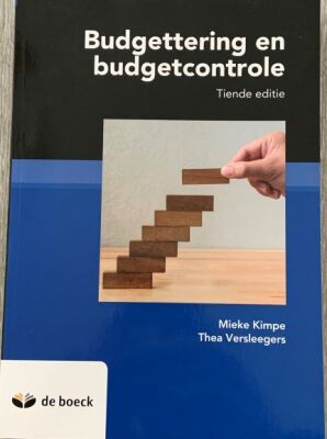 Budgettering en budgetcontrole - Tiende editie