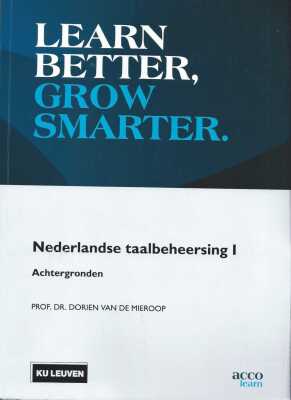 Learn better, grow smarter - Nederlandse taalbeheersing 1