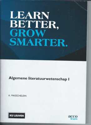 Learn Better, Grow smarter / Algemene literatuurwetenschap 1