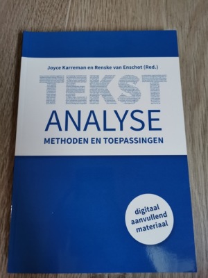 Tekstanalyse: Methoden en Toepassingen: 2018