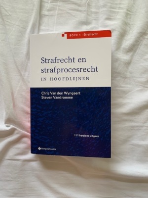 Strafrecht en strafprocesrecht in hoofdlijnen