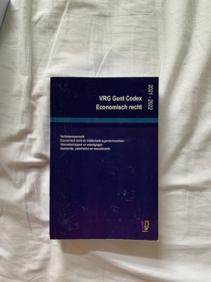 VRG Gent Codex Economisch recht 2021-2022