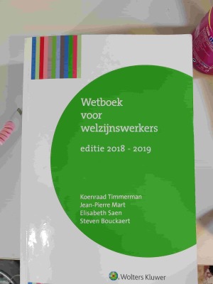 wetboek voor welzijnswerkers (editie 2018-2019)