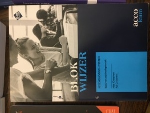 Blok wijzer- psychologische testen