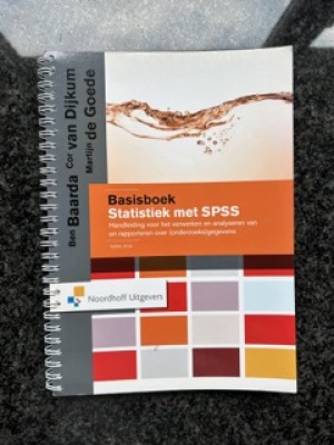 Basisboek statistiek met SPSS