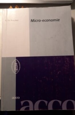 Syllabus micro-economie