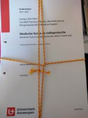 Medische fysica en radioprotectie deel 2