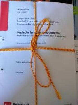 Medische fysica en radioprotectie deel 1