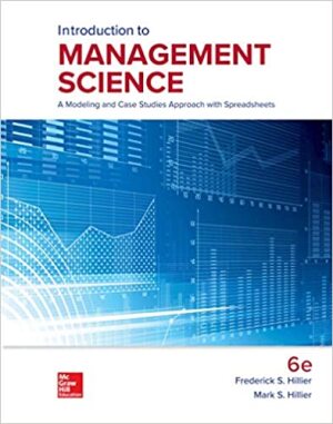 Introduction to management science 6th edition