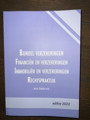 Bundel verzekeringen Financiën en verzekeringen immobiliën en verzekeringen rechtspraktijk