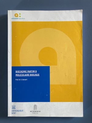 biochemie partim moleculaire biologie