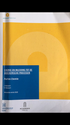 chemie en inleiding tot de biochemische processen