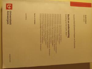 Recht en onderneming Deel 1&2