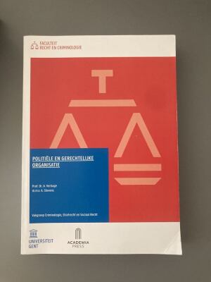 Politiële en Gerechtelijke organisatie