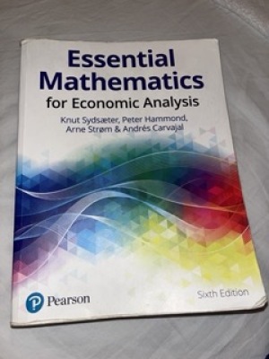 essential mathematics for economic analysis 6th edition
