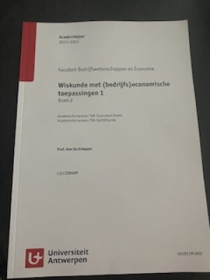 Wiskunde met (bedrijfs) economische toepassingen 1: boek 2