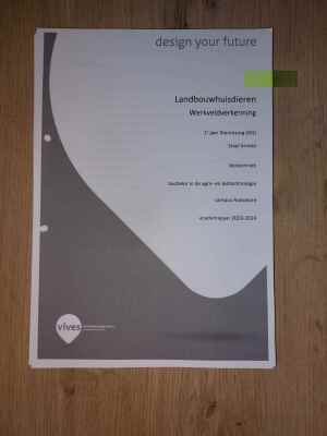 landbouwhuisdieren, werkveldverkenning 1