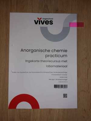 anorganische chemie, practicum