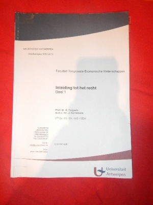 Inleiding tot het recht, Deel 1