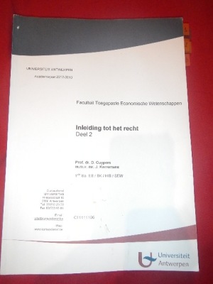 Inleiding tot het recht, Deel 2