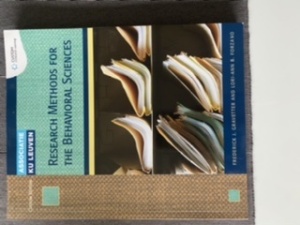 Research Methods for The Behavioral Sciences (Custom Edition)