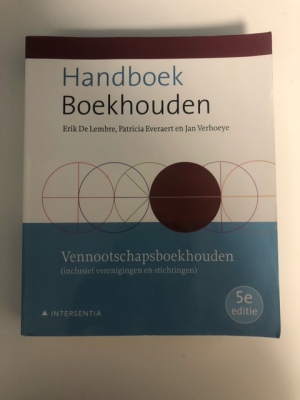 Handboek Boekhouden - Vennootschapsboekhouden