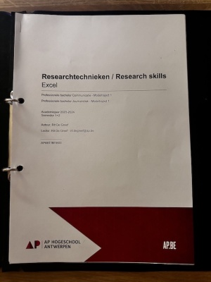 Researchtechnieken / Research skills