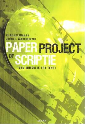 PAPER, PROJECT OF SCRIPTIE van muisklik tot tekst