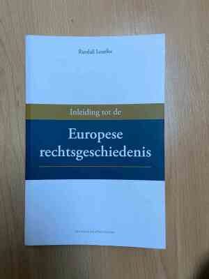 Inleiding tot de Europese rechtsgeschiedenis