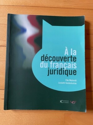 A la découverte du français juridique